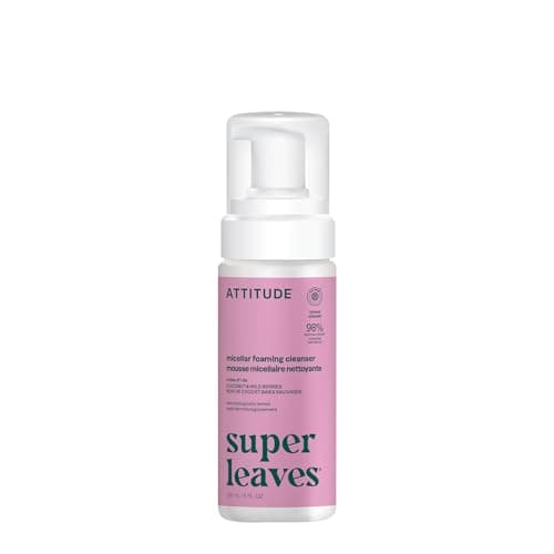ATTITUDE Micellar Foaming Facial Cleanser EWG Verified Coconut and Wildberries 5 fl oz