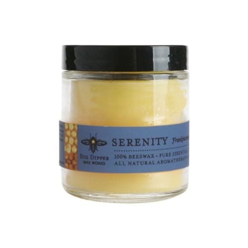 Big Dipper Wax Works Beeswax Aromatherapy Candle, Serenity (Frankincense + Lavender), 3.2 oz