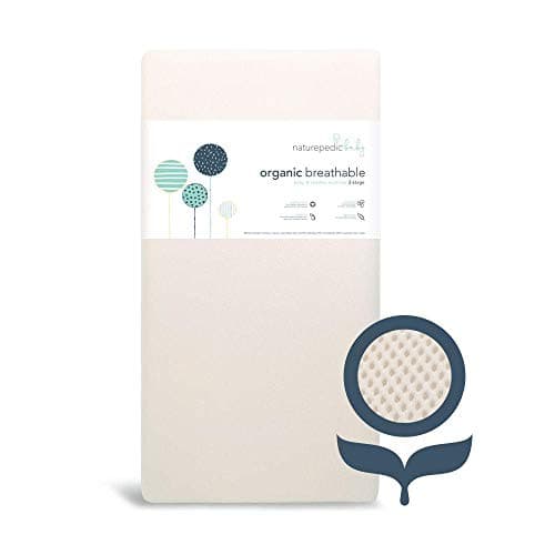 Naturepedic Organic Crib Mattress 2-Stage with Protector Pad EWG VERIFIED GOTS