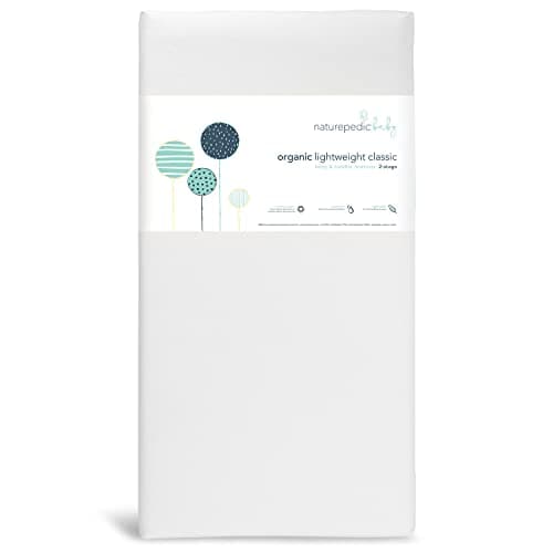 Naturepedic Organic Crib Mattress 2-Stage Lightweight EWG VERIFIED GOTS