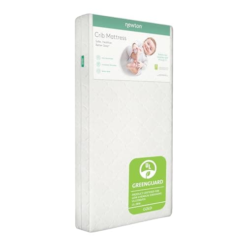 Newton Baby Crib Mattress White Wovenaire breathable GREENGUARD Gold