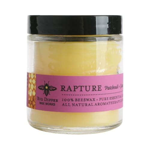 Big Dipper Wax Works Beeswax Aromatherapy Candle, Rapture (Patchouli + Cassia), 3.2 oz