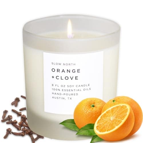 Slow North Orange + Clove Candle, 8 oz