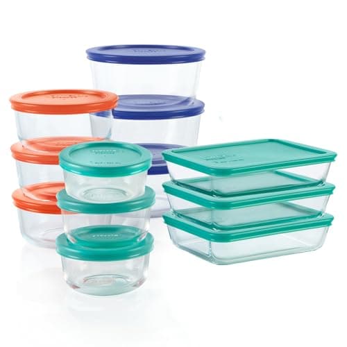 Pyrex Simply Store 12-Pack Glass Food Storage Containers Set