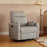 DaVinci Atlas Frost Grey recliner and swivel glider