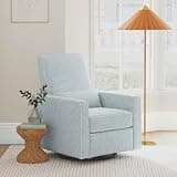 DaVinci Piper Heathered Blue swivel glider recliner
