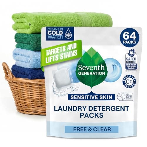 Seventh Generation Laundry Detergent Packs, Free & Clear