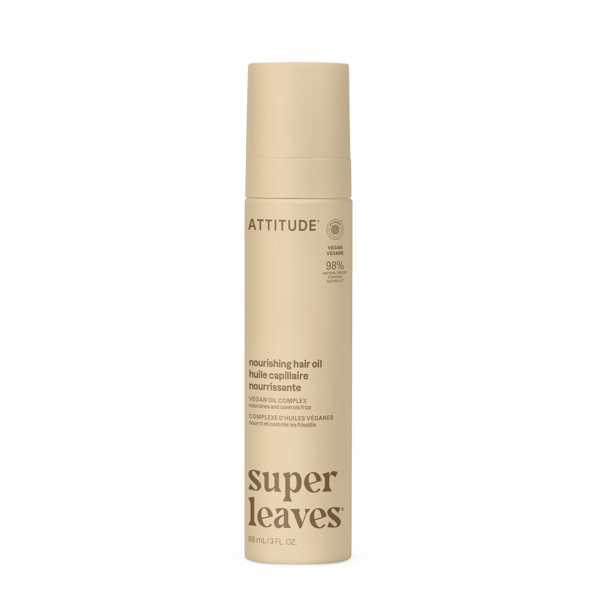 ATTITUDE Nourishing Hair Oil, Frizz Control, 100 mL