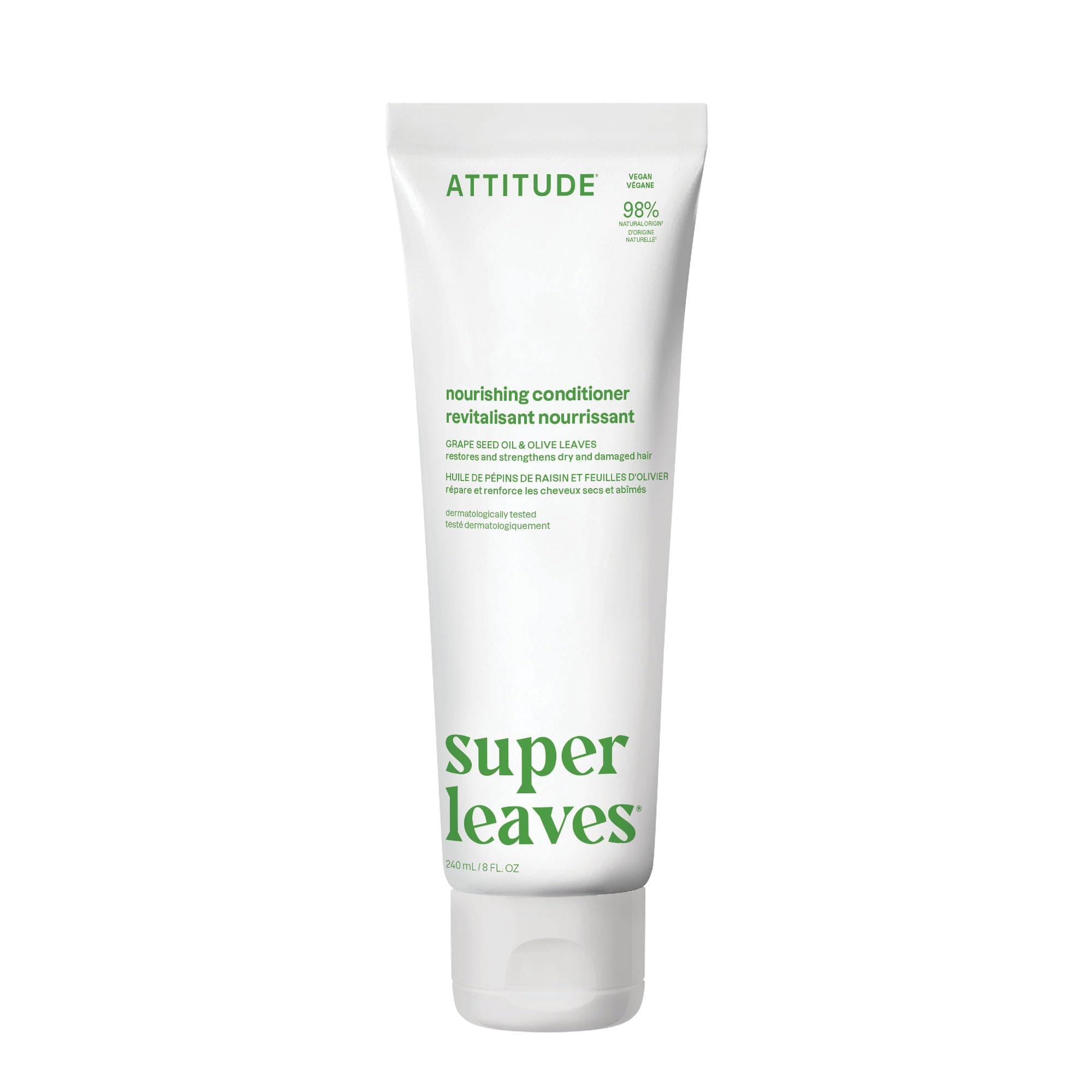 ATTITUDE Nourishing Hair Conditioner, Grapeseed Oil & Olive Leaves, 8 oz