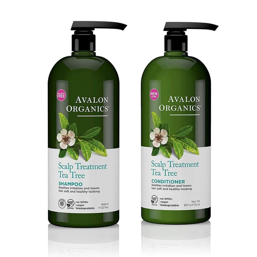 Avalon Organics Tea Tree Scalp Treatment Shampoo & Conditioner Set, 32 oz each