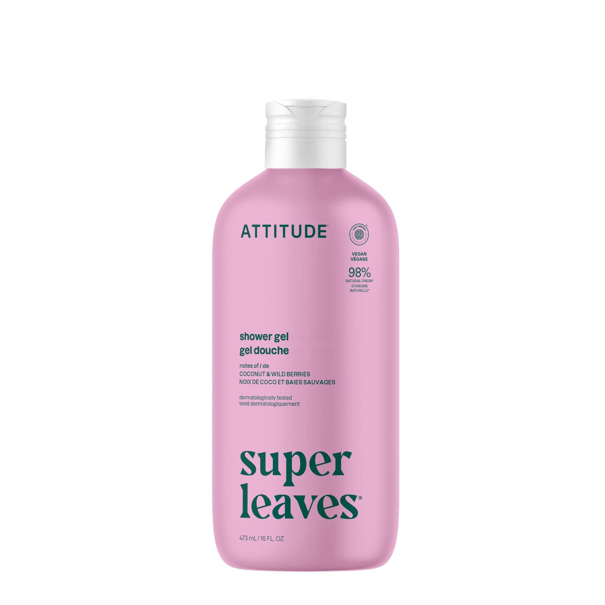 ATTITUDE Body Wash, Coconut & Wild Berries