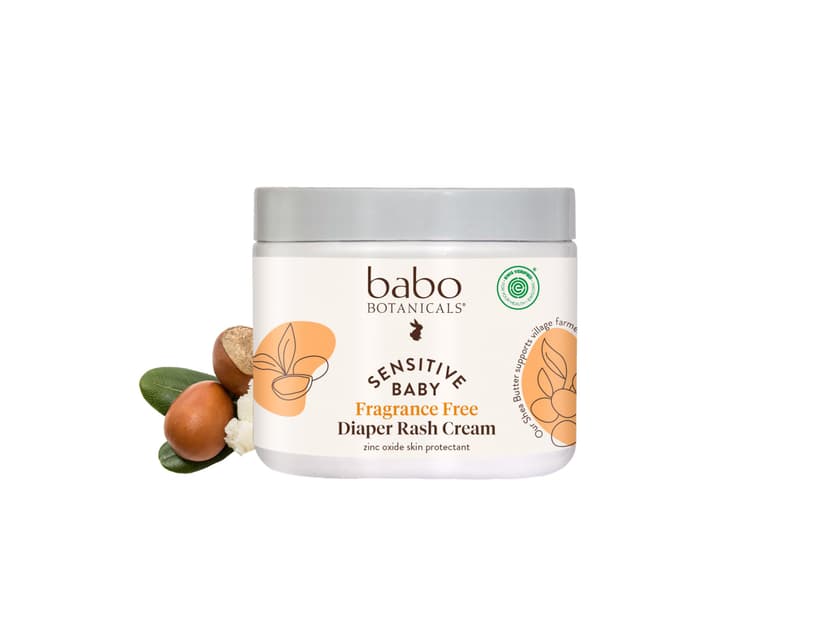 Babo Botanicals Sensitive Baby Fragrance-Free Diaper Cream
