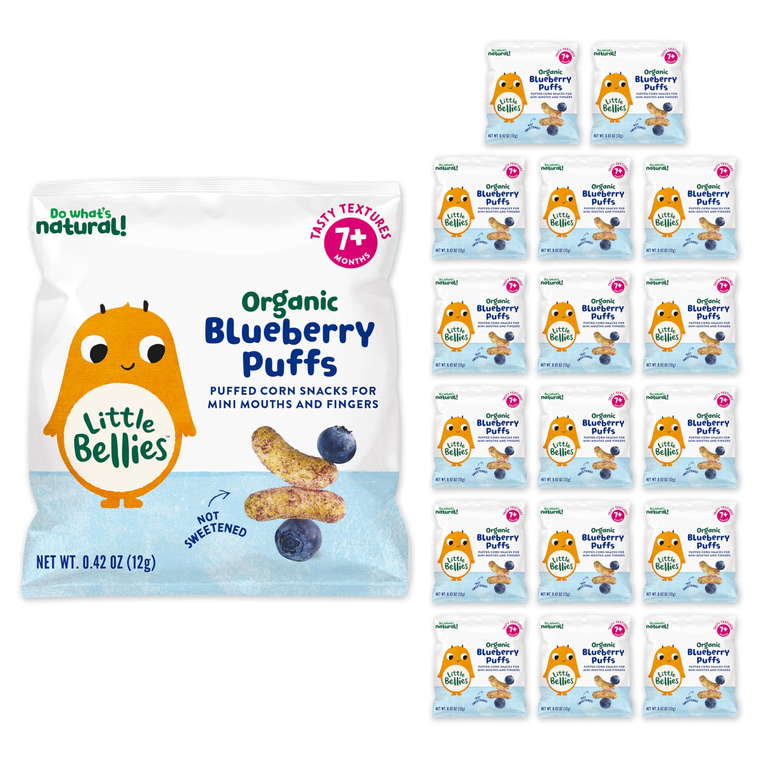 Happy Baby Organics Superfood Puffs, Banana & Pumpkin, 2.1 oz (Pack of 6)