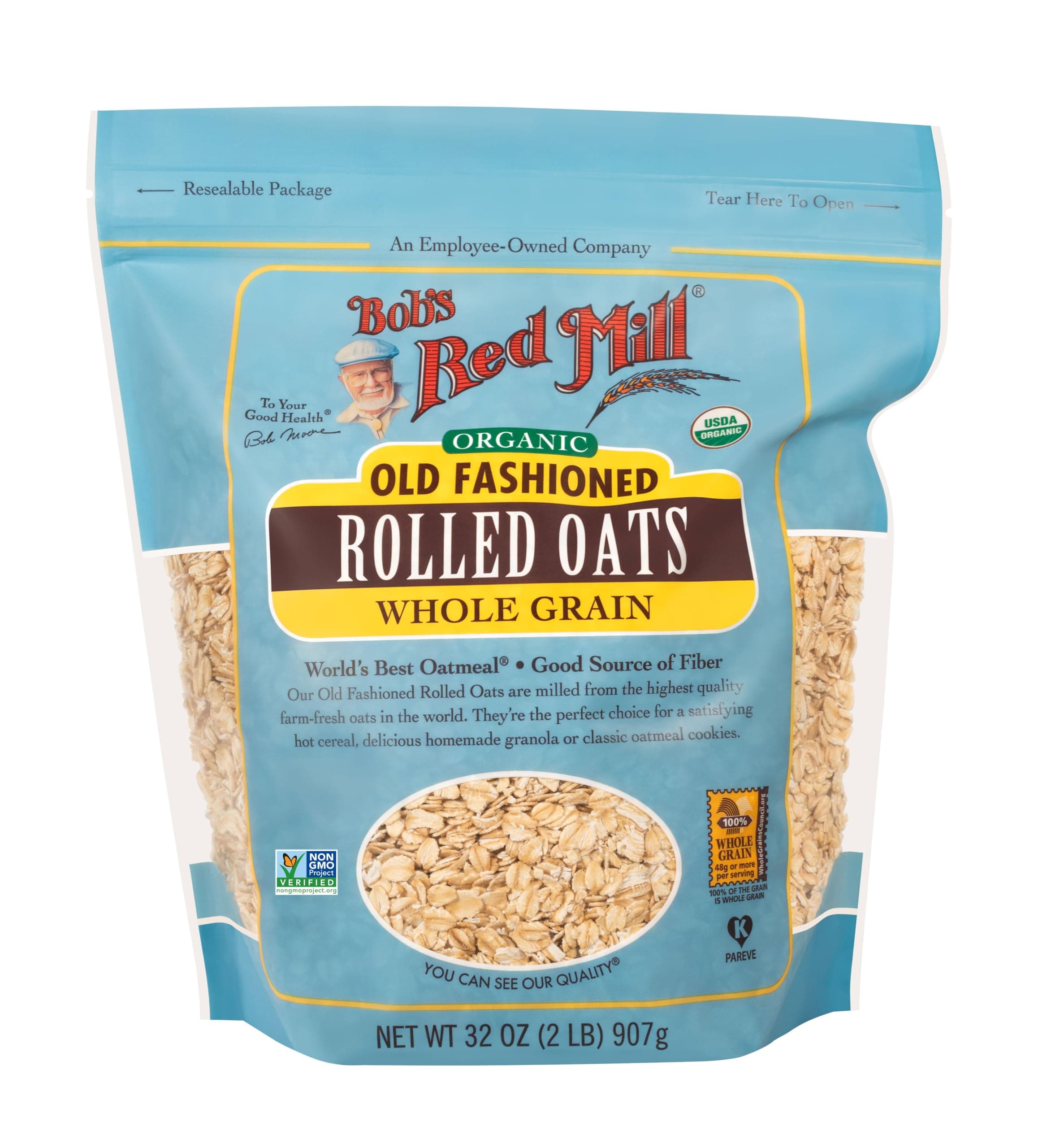 Bob's Red Mill Organic Old Fashioned Rolled Oats, 32 oz