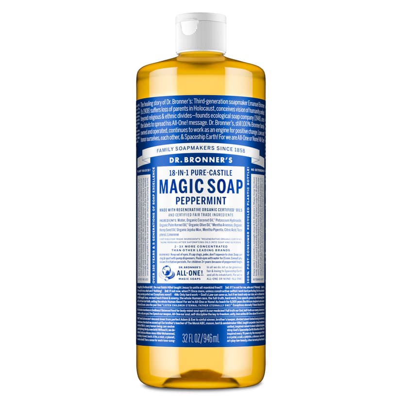 Dr. Bronner's Pure-Castile Liquid Soap, Peppermint