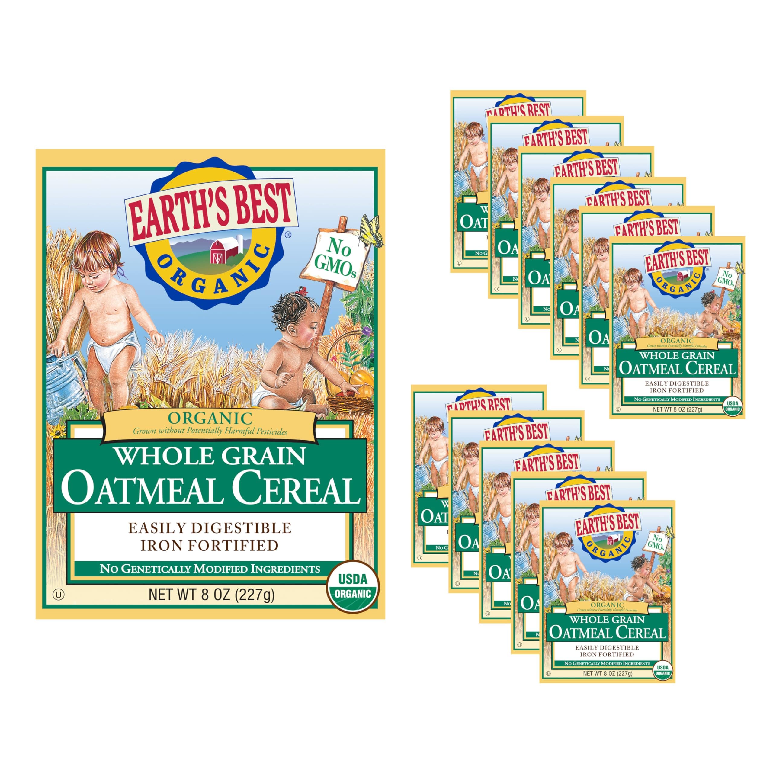 Earth's Best Organic Whole Grain Oatmeal Baby Cereal