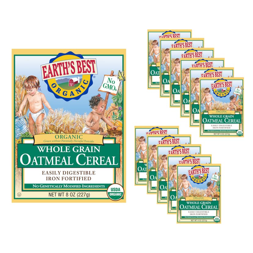 Earth's Best Organic Whole Grain Oatmeal Baby Cereal