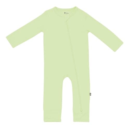 Kyte BABY Dual Zipper Romper Bamboo Rayon 3-6 Months Pistachio OEKO-TEX Standard 100 Certified