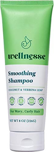 Wellnesse Smoothing Shampoo Wavy Curly Hair Coconut Verbena Leaf