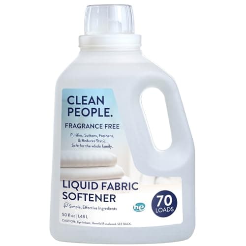 The Clean People Liquid Fabric Softener, Fragrance Free, 50 Fl Oz