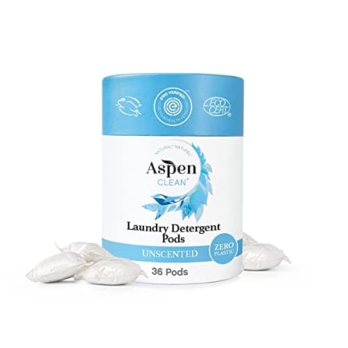 AspenClean Laundry Detergent Pods, Unscented