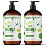 Everyone 3-in-1 Kids Soap Body Wash Bubble Bath Tropical Coconut 32oz 2-pack